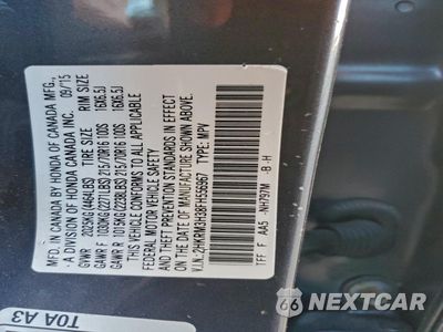 Zdjęcie 13 z 14 samochodu: 2015 HONDA CR-V LX VIN:2HKRM3H38FH556967 - miniatura
