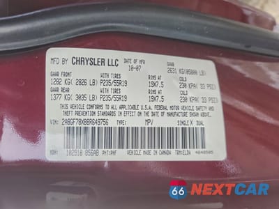 Zdjęcie 14 z 16 samochodu: 2008 CHRYSLER PACIFICA LIMITED VIN:2A8GF78X88R649756 - miniatura