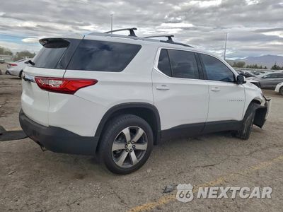 Trzecie zdjęcie samochodu z tyłu: 2018 CHEVROLET TRAVERSE LT VIN:1GNERHKW7JJ240936 - miniatura