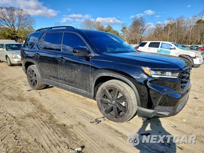 Czwarte zdjęcie samochodu z boku: 2025 HONDA PILOT BLACK VIN:5FNYG1H91SB177118 - miniatura