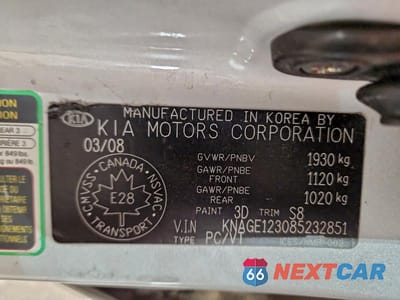 Zdjęcie 12 z 12 samochodu: 2008 KIA OPTIMA LX VIN:KNAGE123085232851 - miniatura