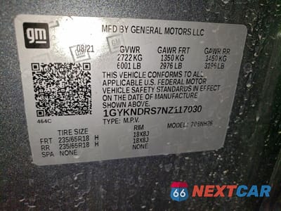 Zdjęcie 13 z 14 samochodu: 2022 CADILLAC XT5 PREMIUM LUXURY VIN:1GYKNDRS7NZ117030 - miniatura