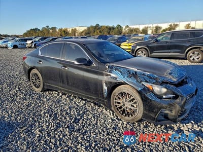 Czwarte zdjęcie samochodu z boku: 2019 INFINITI Q50 LUXE VIN:JN1EV7AP9KM541848 - miniatura