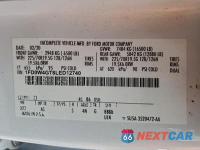 Zdjęcie 13 z 13 samochodu: 2020 FORD F450 SUPER DUTY UTILITY / SERVICE TRUCK VIN:1FD0W4GT8LED12740 - miniatura