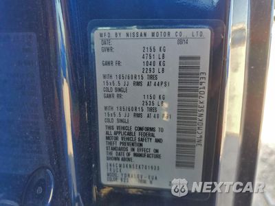 Zdjęcie 14 z 16 samochodu: 2014 NISSAN NV200 2.5S VIN:3N6CM0KN5EK701933 - miniatura