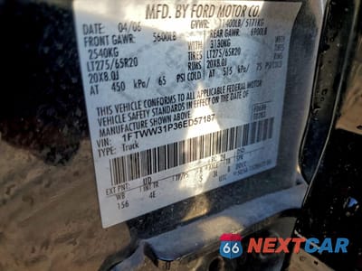 Zdjęcie 14 z 14 samochodu: 2006 FORD F350 SRW SUPER DUTY VIN:1FTWW31P36ED57187 - miniatura