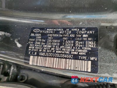 Zdjęcie 13 z 13 samochodu: 2025 HYUNDAI TUCSON LIMITED VIN:KM8JEDD10SU384692 - miniatura
