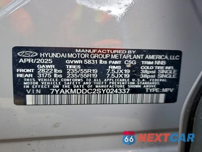 Zdjęcie 12 z 13 samochodu: 2025 HYUNDAI IONIQ 5 SE VIN:7YAKMDDC2SY024337 - miniatura