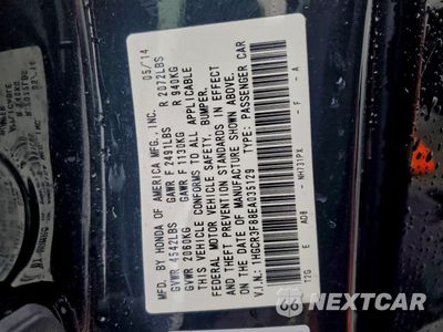 Zdjęcie 13 z 15 samochodu: 2014 HONDA ACCORD EXL VIN:1HGCR3F88EA035129 - miniatura