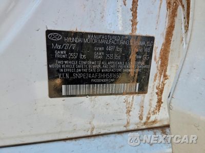 Zdjęcie 12 z 14 samochodu: 2017 HYUNDAI SONATA SE VIN:5NPE24AF3HH581650 - miniatura