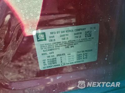 Zdjęcie 13 z 15 samochodu: 2015 BUICK ENCORE VIN:KL4CJASB8FB122112 - miniatura