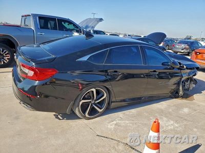 Trzecie zdjęcie samochodu z tyłu: 2021 HONDA ACCORD SPORT VIN:1HGCV1F39MA005091 - miniatura