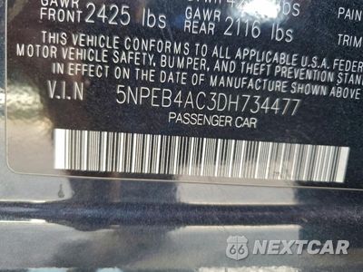 Zdjęcie 14 z 14 samochodu: 2013 HYUNDAI SONATA GLS VIN:5NPEB4AC3DH734477 - miniatura
