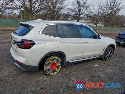 Trzecie zdjęcie samochodu z tyłu: 2022 BMW X3 XDRIVE30I VIN:5UX53DP04N9K71865 - miniatura