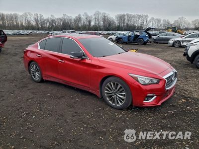 Czwarte zdjęcie samochodu z boku: 2022 INFINITI Q50 LUXE VIN:JN1EV7BP4NM311718 - miniatura