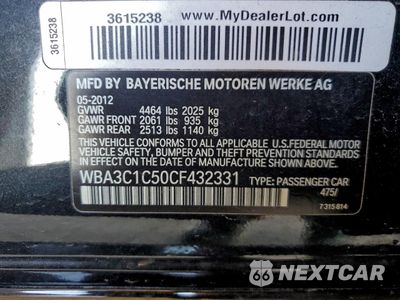 Zdjęcie 12 z 14 samochodu: 2012 BMW 328 I SULEV VIN:WBA3C1C50CF432331 - miniatura