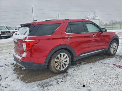 Trzecie zdjęcie samochodu z tyłu: 2022 FORD EXPLORER LIMITED VIN:1FMSK8FH6NGB27084 - miniatura