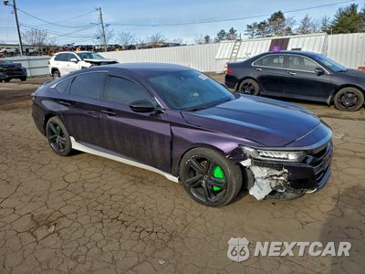 Czwarte zdjęcie samochodu z boku: 2022 HONDA ACCORD SPORT VIN:1HGCV1F3XNA111583 - miniatura