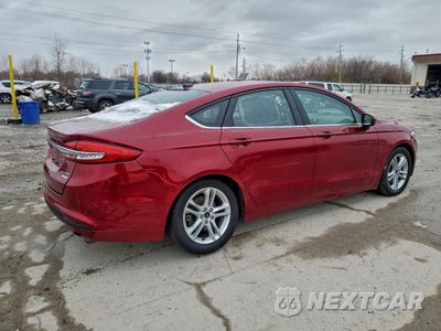 Trzecie zdjęcie samochodu z tyłu: 2018 FORD FUSION SE VIN:3FA6P0HD4JR217376 - miniatura
