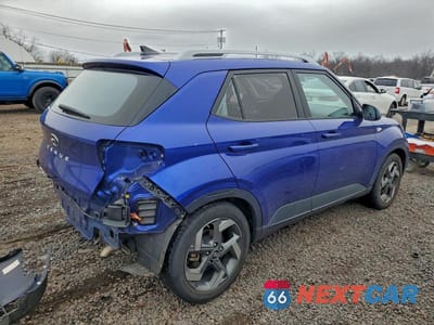 Trzecie zdjęcie samochodu z tyłu: 2022 HYUNDAI VENUE SEL VIN:KMHRC8A34NU183548 - miniatura