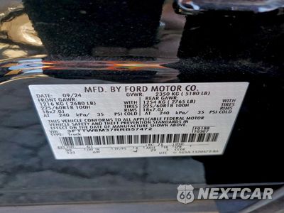 Zdjęcie 12 z 13 samochodu: 2024 FORD MAVERICK LARIAT VIN:3FTTW8M37RRB57472 - miniatura