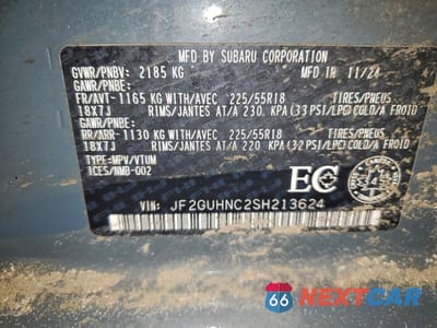 Zdjęcie 14 z 14 samochodu: 2025 SUBARU CROSSTREK LIMITED VIN:JF2GUHNC2SH213624 - miniatura