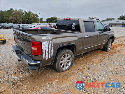 Trzecie zdjęcie samochodu z tyłu: 2014 GMC SIERRA K1500 SLT VIN:3GTU2VEC7EG425035 - miniatura