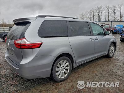 Trzecie zdjęcie samochodu z tyłu: 2017 TOYOTA SIENNA LE VIN:5TDJZ3DC9HS161097 - miniatura
