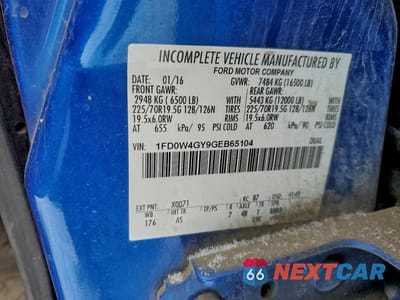 Zdjęcie 12 z 12 samochodu: 2016 FORD F450 SUPER DUTY VIN:1FD0W4GY9GEB65104 - miniatura