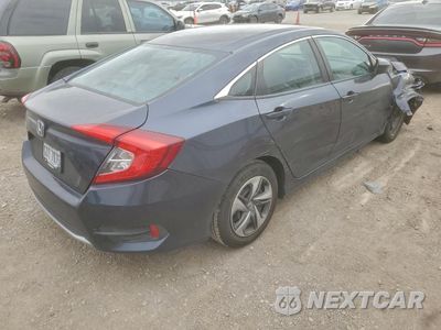 Trzecie zdjęcie samochodu z tyłu: 2020 HONDA CIVIC LX VIN:2HGFC2F69LH523429 - miniatura