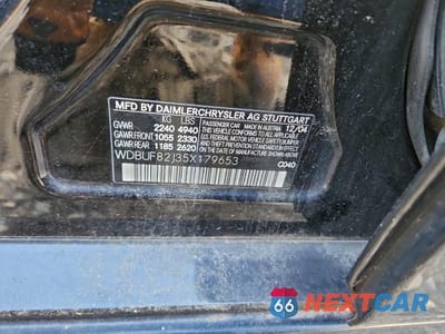 Zdjęcie 12 z 12 samochodu: 2005 MERCEDES-BENZ E 320 4MATIC VIN:WDBUF82J35X179653 - miniatura