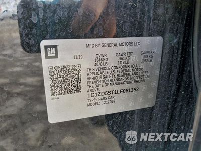 Zdjęcie 12 z 13 samochodu: 2020 CHEVROLET MALIBU LT VIN:1G1ZD5ST1LF061352 - miniatura