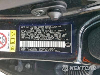 Zdjęcie 12 z 14 samochodu: 2016 LEXUS ES 350 VIN:58ABK1GG8GU031337 - miniatura