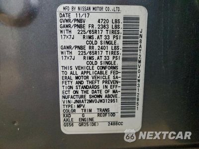 Zdjęcie 13 z 16 samochodu: 2018 NISSAN ROGUE S VIN:JN8AT2MV0JW312951 - miniatura