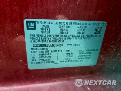 Zdjęcie 12 z 14 samochodu: 2014 CHEVROLET SILVERADO K1500 LT VIN:3GCUKREC8EG324397 - miniatura