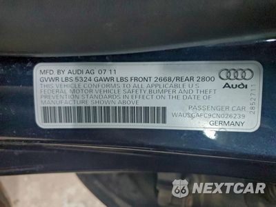 Zdjęcie 12 z 13 samochodu: 2012 AUDI A7 PRESTIGE VIN:WAUSGAFC9CN026239 - miniatura