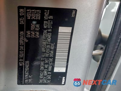 Zdjęcie 12 z 12 samochodu: 2009 VOLVO V50 T5 VIN:YV1MJ672192482336 - miniatura