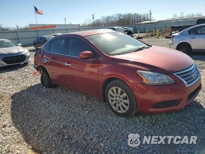 Czwarte zdjęcie samochodu z boku: 2014 NISSAN SENTRA S VIN:3N1AB7AP6EY328512 - miniatura