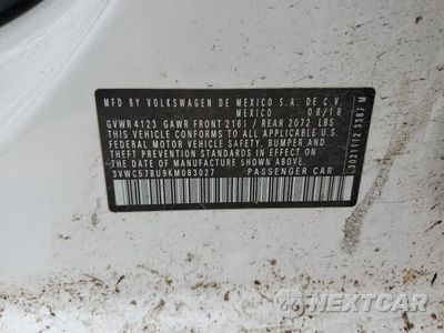 Zdjęcie 12 z 12 samochodu: 2019 VOLKSWAGEN JETTA S VIN:3VWC57BU9KM083027 - miniatura