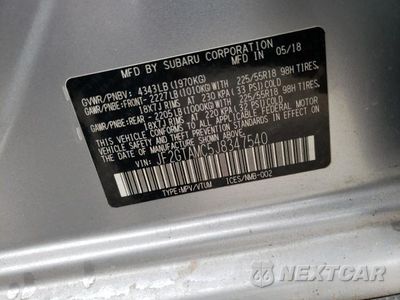 Zdjęcie 13 z 13 samochodu: 2018 SUBARU CROSSTREK LIMITED VIN:JF2GTAMC5J8347540 - miniatura