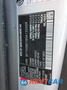 Zdjęcie 13 z 13 samochodu: 2022 MERCEDES-BENZ METRIS VIN:W1YV0BEY8N4132659 - miniatura