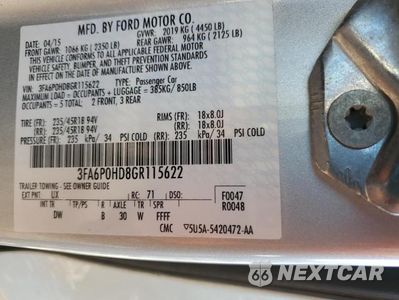 Zdjęcie 12 z 12 samochodu: 2016 FORD FUSION SE VIN:3FA6P0HD8GR115622 - miniatura