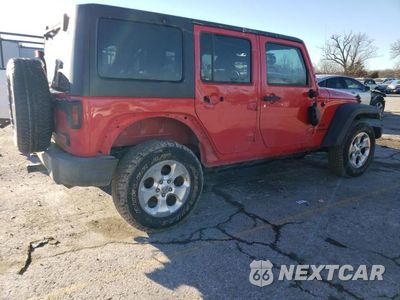 Trzecie zdjęcie samochodu z tyłu: 2015 JEEP WRANGLER UNLIMITED SPORT VIN:1C4HJWDG9FL528640 - miniatura