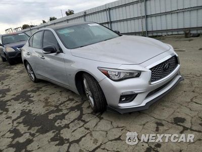 Czwarte zdjęcie samochodu z boku: 2019 INFINITI Q50 LUXE VIN:JN1EV7AR6KM558348 - miniatura