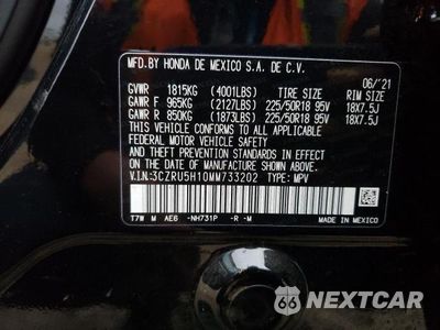 Zdjęcie 14 z 14 samochodu: 2021 HONDA HR-V SPORT VIN:3CZRU5H10MM733202 - miniatura