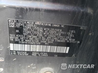 Zdjęcie 13 z 13 samochodu: 2013 TOYOTA RAV4 LIMITED VIN:2T3DFREV4DW061569 - miniatura