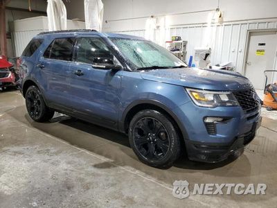 Czwarte zdjęcie samochodu z boku: 2019 FORD EXPLORER SPORT VIN:1FM5K8GT1KGA58980 - miniatura