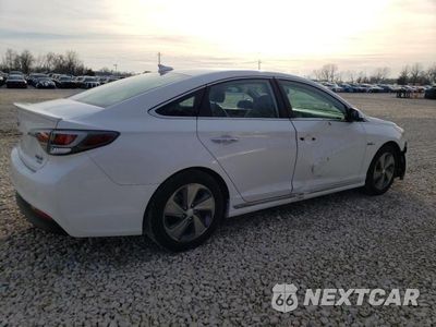Trzecie zdjęcie samochodu z tyłu: 2017 HYUNDAI SONATA HYBRID VIN:KMHE34L1XHA058269 - miniatura