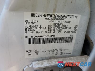 Zdjęcie 12 z 12 samochodu: 2016 FORD F550 SUPER DUTY VIN:1FD0W5HTXGEB95799 - miniatura