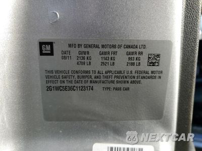 Zdjęcie 13 z 13 samochodu: 2012 CHEVROLET IMPALA LTZ VIN:2G1WC5E36C1123174 - miniatura
